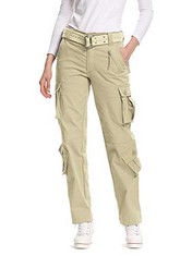 QTY OF ADULT CLOTHING TO INCLUDE AESLECH WOMENS CARGO COMBAT TROUSERS UK4 KHAKI: LOCATION - G RACK