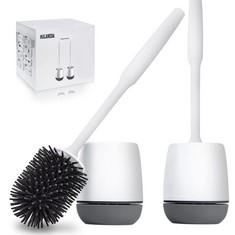 QTY OF ASSORTED ITEMS TO INCLUDE HULAMEDA TOILET BRUSH AND HOLDER 2 PACK 3.2X5.5 INCH GRAY WHITE: LOCATION - G RACK