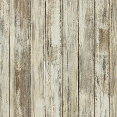 15 X HODE SELF ADHESIVE WALLPAPER WOOD EFFECT, VINYL WRAP FOR FURNITURE(44X200CM), STICKY BACK PLASTIC ROLL FOR KITCHEN CUPBOARD, EASY TO CLEAN WATERPROOF CONTACT PAPER VINTAGE - TOTAL RRP £125: LOCA
