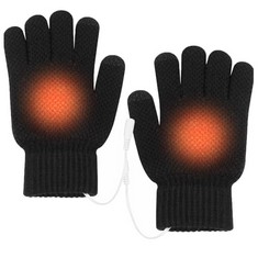35 X YTORGR USB HEATED GLOVES WINTER WARM GLOVE HEATED GLOVES FOR UNISEX MITTEN KNITTED TOUCHED SCREEN FOR OFFICE WORK TYPING - TOTAL RRP £175: LOCATION - A RACK