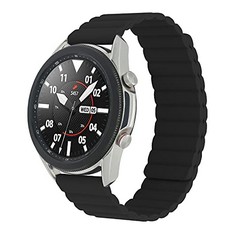 40 X SIN JONDEN STRAP COMPATIBLE WITH SAMSUNG GEAR S3 CLASSIC/FRONTIER,GALAXY WATCH 3 45MM,MAGNETIC WRISTBAND REPLACEMENT COMPATIBLE FOR GALAXY WATCH 46MM,22MM SILICONE STRAP FOR WOMEN MEN (BLACK) -