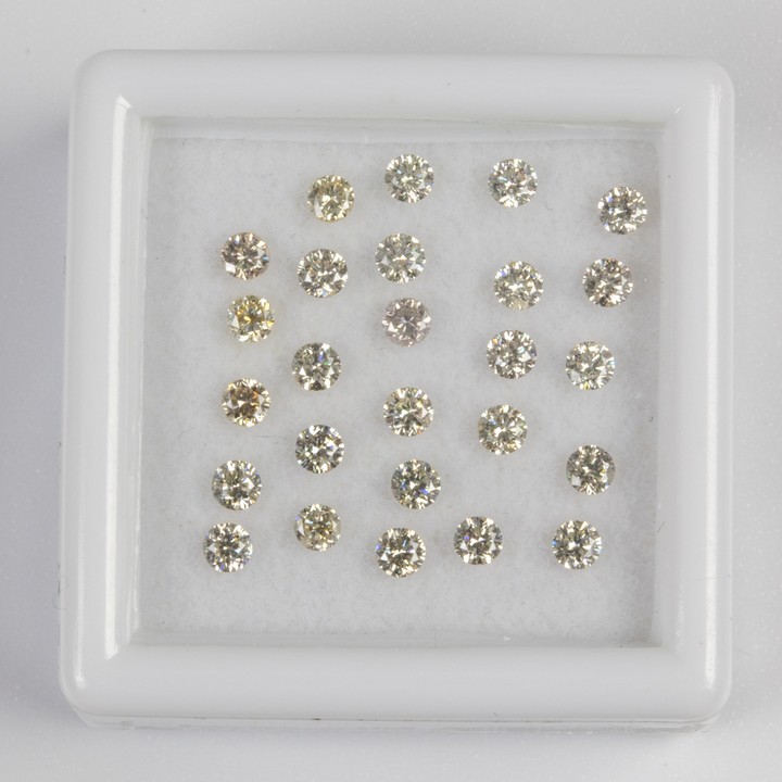 1.03ct Natural Round Brilliant Cut Diamond Parcel of Gemstones. Colour K-L, Clarity VS-Si.  Auction Guide: £250-£350
