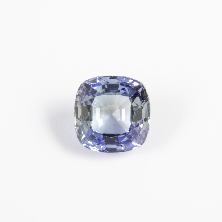 3.35ct Natural Tanzanite Faceted Cushion-Cut Single Gemstone, 8x8mm.  Auction Guide: £200-£300