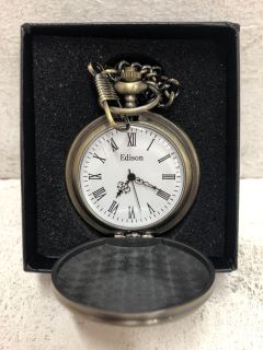 EDISON WHITE FACE FOB WATCH
