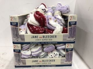 20 X JANE & BLEECKER LADIES SLIPPER SOCKS SIZE UK 3-8 - RRP £220