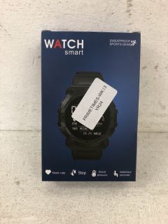 CLEAR VISION ACTIVE SPORTS SMARTWATCH. 1.54 INCH HD TOUCH DISPLAY SCREEN WITH 240 X 240 PIXELS. BLUETOOTH,24HR CONTINUOUS REAL-TIME HEART RATE MONITOR, SLEEP MONITORING. WATERPROOF TO IP68. CHROME WI