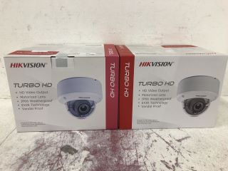 2X HIKVISION TURBO VANDAL PROOF EXIR DOME CAMERA - RRP £250