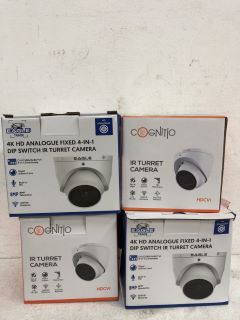 4 X ITEMS TO INCLUDE EAGLE TRADE ANALOGUE FIXED 4IN1 DIP SWITCH TURRET CAMERA - RRP £220