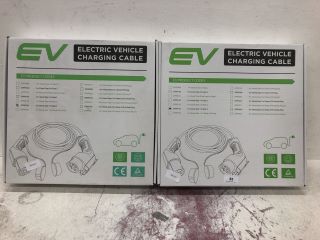 2 X EV ELECTRIC VEHICLE CHARGING CABLE - RRP £250