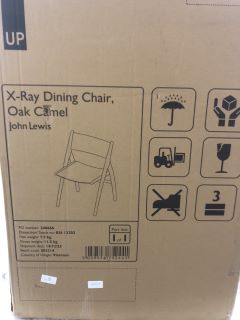 X-RAY DINING CHAIR IN OAK CAMEL - RRP £75