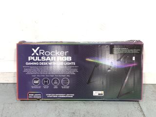 1X X ROCKER PULSA\R RGB GAMING DESK WITH LED LIGHTS RRP £180
