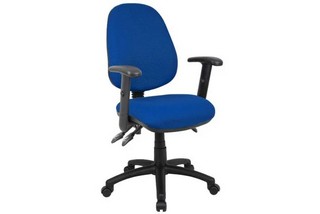 2 BLUE OFFICE CHAIRS