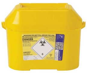 2X BOXES OF DANIELS SHARPSGUARD ORANGE 7 CLINICAL WASTE BUCKET - APPROX QUANTITY 40 PER BOX 80 IN TOTAL -APPROX RRP £260