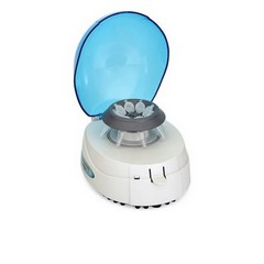 5 X BENCHMARK SCIENTIFIC MYFUGE MINI CENTRIFUGE, BLUE LID, WITH 2 ROTORS - APPROX RRP £2750