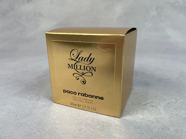 Paco Rabanne 'Lady Million' Unused 50Ml Eau De Parfum (VAT ONLY PAYABLE ON BUYERS PREMIUM)