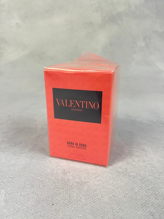 Valentino 'Donna Born In Roma Coral Fantasy' Sealed 50Ml Eau De Parfum (VAT ONLY PAYABLE ON BUYERS PREMIUM)