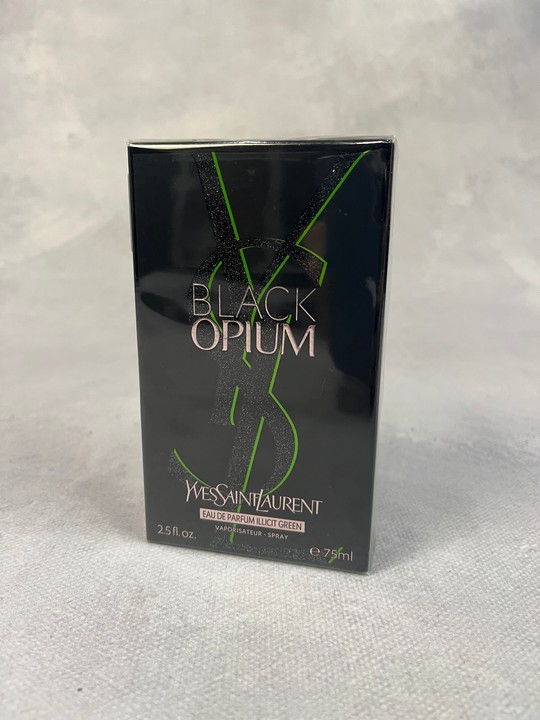 Yves Saint Laurent 'Black Opium' Sealed 75Ml Eau De Parfum Illicit Green (VAT ONLY PAYABLE ON BUYERS PREMIUM)