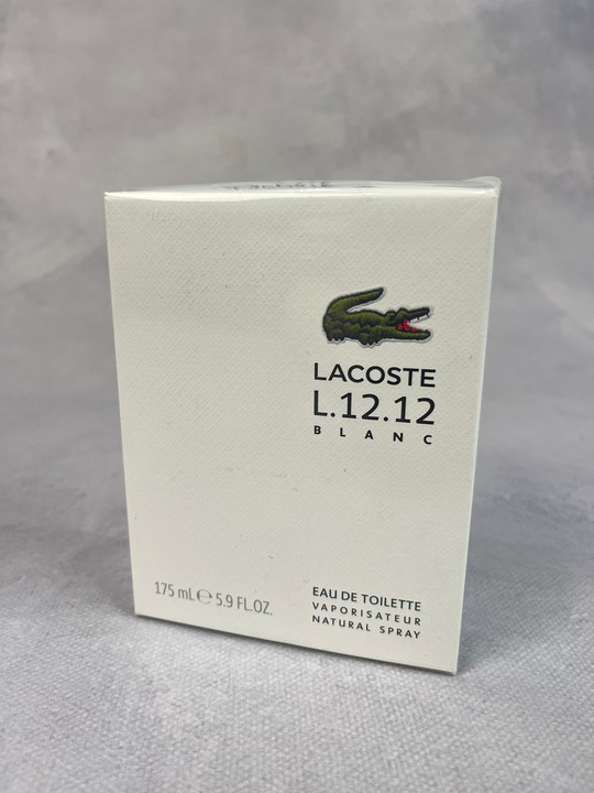 Lacoste 'L.12.12 BLANC' Sealed 175Ml Eau De Toilette (VAT ONLY PAYABLE ON BUYERS PREMIUM)