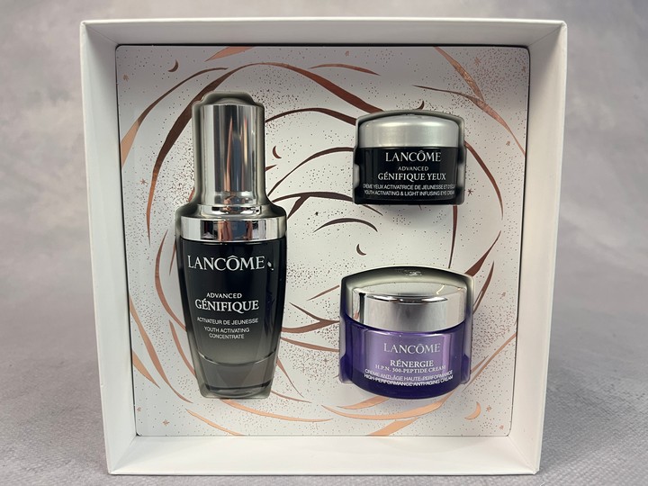 Lancôme Genifique Gift Set, Unused 30Ml Youth Activating Concentrate, 5Ml Light Infusing Eye Cream, 15Ml H.P.N 300 Anti-Aging Cream (VAT ONLY PAYABLE ON BUYERS PREMIUM)