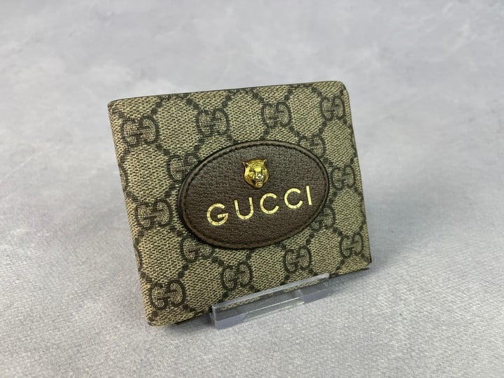 Gucci GG Supreme Tiger Wallet  (VAT ONLY PAYABLE ON BUYERS PREMIUM)