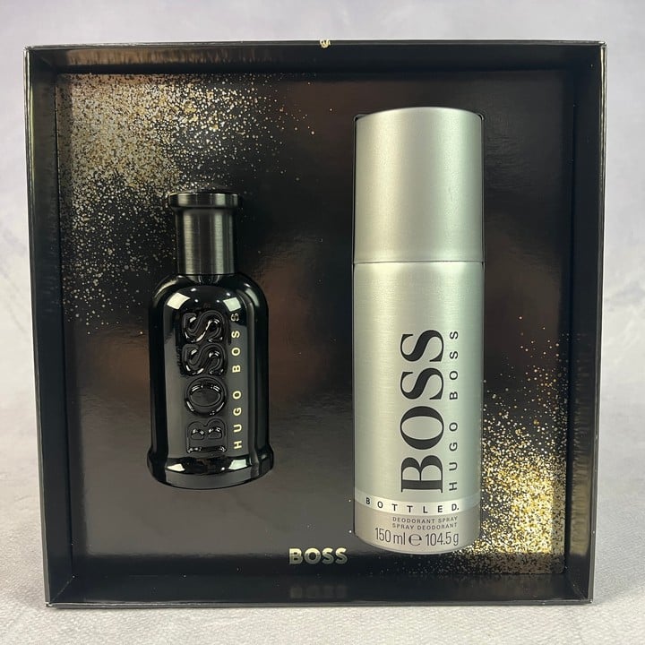 Hugo Boss 'Boss bottled Parfum' Unused 50Ml Parfum Natural Spray & 150Ml Deodorant Spray (VAT ONLY PAYABLE ON BUYERS PREMIUM)