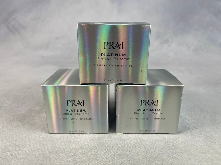 PRAI 3x Platinum Firm & Lift Creme 50ml  (VAT ONLY PAYABLE ON BUYERS PREMIUM)