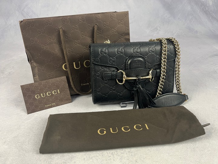 Gucci Emily Guccissima Shoulder bag With Dustbag - Dimensions Approximately 18x14x4cm (VAT ONLY PAYABLE ON BUYERS PREMIUM)
