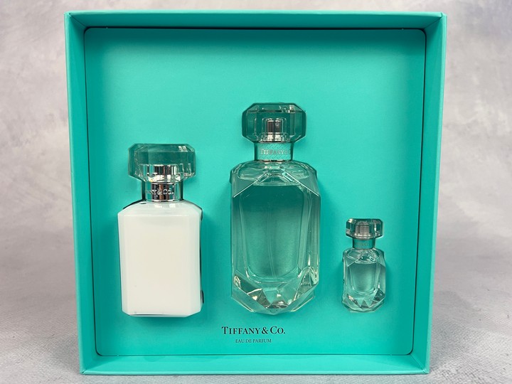 Tiffany & Co Unused 75Ml Eau De Parfum, 5ml Travel Eau De Parfum And 100ml Perfumed Body lotion (VAT ONLY PAYABLE ON BUYERS PREMIUM)