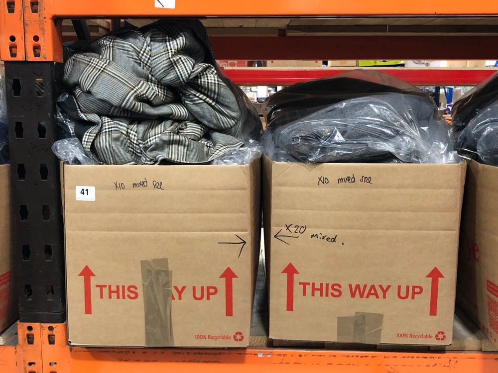 John Pye Auctions 20 X ASSORTED SUIT JACKETS TO INCLUDE JACAMO NAVY DONEGAL TWEED SUIT JACKET