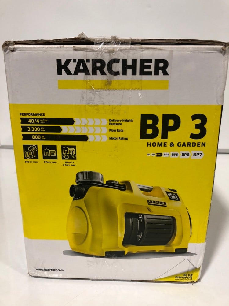 John Pye Auctions KARCHER BP3 HOME AND GARDEN IRRIGATION PUMP RRP £129 (DELIVERY ONLY)