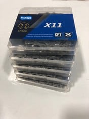 5 X KMC SUPERIOR SHIFTING PERFORMANCE BIKE CHAIN 1/2"X11/128" RRP:£21.57 EACH (DELIVERY ONLY)