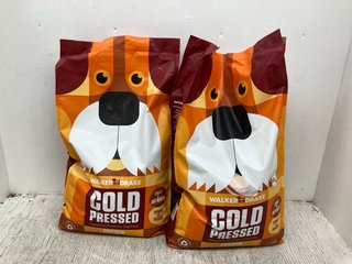 2 X BAGS OF WALKER AND DRAKE COLD PRESSED COMPLETE NUTRITION DOG FOOD WITH CHICKEN, VEGETABLES & BOTANICALS 10KG - BBE: 25.10.24: LOCATION - C4