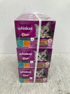 QTY OF WHISKAS SURF & TURF CAT FOOD POUCHES - BBE: 11.25: LOCATION - C5