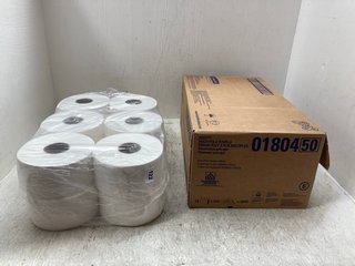 BOX OF MULTI-FOLD TOWELS TO INCLUDE 12 PACK OF WHITE TOILET ROLL: LOCATION - A2