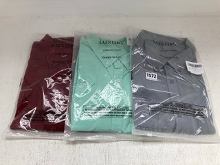 3X ASSORTED MENS CLOTHING ITEMS TO INCLUDE LUXURY COLLECTION GREY SHIRT SIZE 5XL: LOCATION - D0