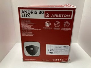 ARISTON ANDRIS 30 LUX ELECTRIC WATER HEATER - RRP: £495.00: LOCATION - A-1
