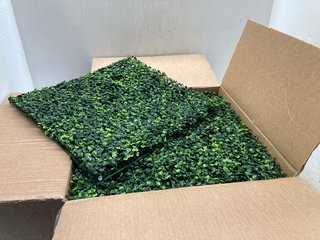 YAHEETECH 6 PCS ARTIFICIAL BOXWOOD HEDGE PANELS FOR INDOOR & OUTDOOR: LOCATION - A14