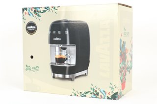 LAVAZZA SMEG COFFEE MACHINE IN BLACK - MODEL: LM 200 - RRP: £249.99: LOCATION - A*