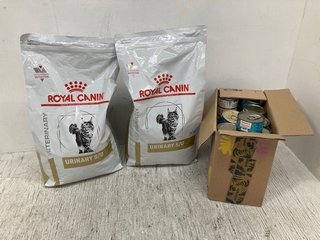 QTY OF ASSORTED PET ITEMS TO INCLUDE ROYAL CANIN VETERINARY NUTRITION URINARY S/O CAT FOOD 3.5KG - BBE: 05.07.25: LOCATION - B10