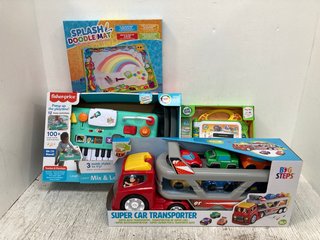 QTY OF ASSORTED CHILDRENS ITEMS TO INCLUDE FISHER-PRICE MIX & LEARN DJ TABLE: LOCATION - B10