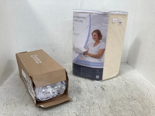 EMMA ADJUSTABLE COOLING PILLOW TO INCLUDE BETTER REST MEMORY FOAM BED & LEG WEDGES: LOCATION - B8