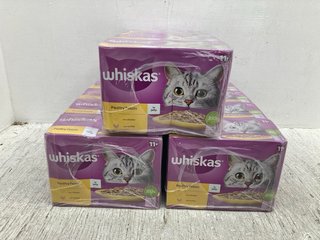 QTY OF WHISKAS POULTRY FEASTS CAT FOOD POUCHES - BBE: 24.11.26: LOCATION - B3