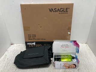3X ASSORTED HOUSEHOLD ITEMS TO INCLUDE VASAGLE SIDE TABLE - LG120G: LOCATION - B2