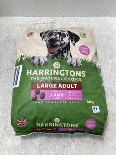 HARRINGTONS LARGE ADULT LAMB DOG FOOD 14G BBE: MARCH 2025: LOCATION - A1