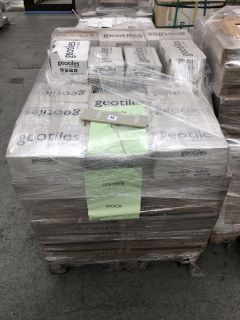 PALLET OF ASSORTED TILES TO INCLUDE 400 X 250MM ICELAND SMOKE GREY MAT & GEO TILES 250 X 60MM APPROX RRP £2000: LOCATION - D2 (KERBSIDE PALLET DELIVERY)
