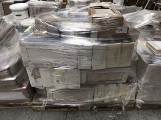 PALLET OF ASSORTED TILES TO INCLUDE PREMIUM CERAMIC WALL TILES 500 X 250MM & QTY OF MOSAIC TILE SHEETS APPROX RRP £2000: LOCATION - D2 (KERBSIDE PALLET DELIVERY)