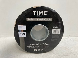 REEL OF TIME CABLES 6242Y TWIN & EARTH CABLE (2.5MM X 100M): LOCATION - WH3