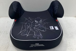 KIDS SPIDER-MAN DESIGN BOOSTER SEAT IN BLACK: LOCATION - F10