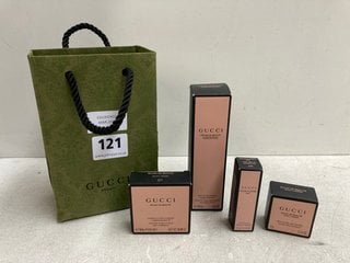 4 X ASSORTED GUCCI BEAUTY ITEMS TO INCLUDE GUCCI MULTI-USE GEL GLOSS: LOCATION - WH4