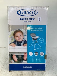 GRACO SNACK N STOW HIGHCHAIR: LOCATION - E13